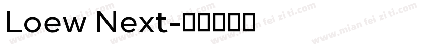 Loew Next字体转换